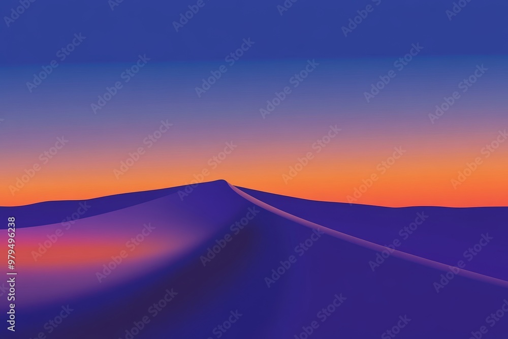 Poster image of abstract background with curved lines and gradient colors