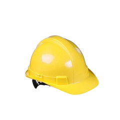 Fototapeta premium Yellow Hard Hat Safety Equipment Construction Worker
