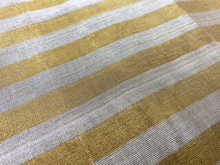 woven and silver woven stripes  tissue fabric