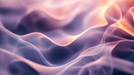 Obraz premium Abstract swirling pastel waves of light creating a dreamy and calming effect