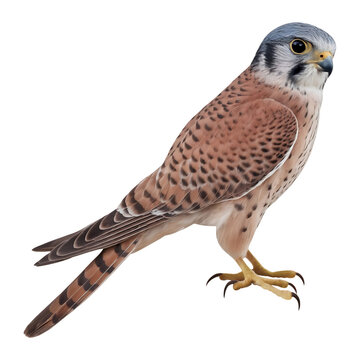 kestrel (Falco tinnunculus), isolated on transparent background