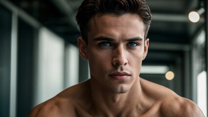 Obraz premium face, handsome, model, male