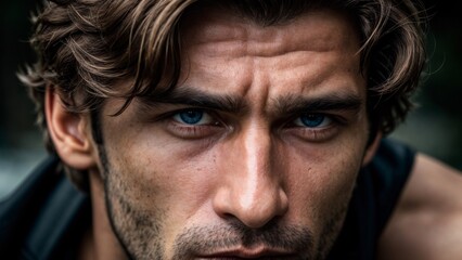 Fototapeta premium face, handsome, model, male