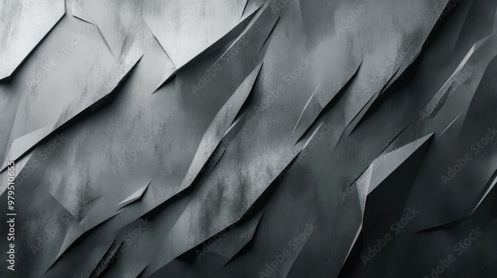 Fototapete a textured gray abstract background with sharp edges and smooth transitions, perfect for a minimalis