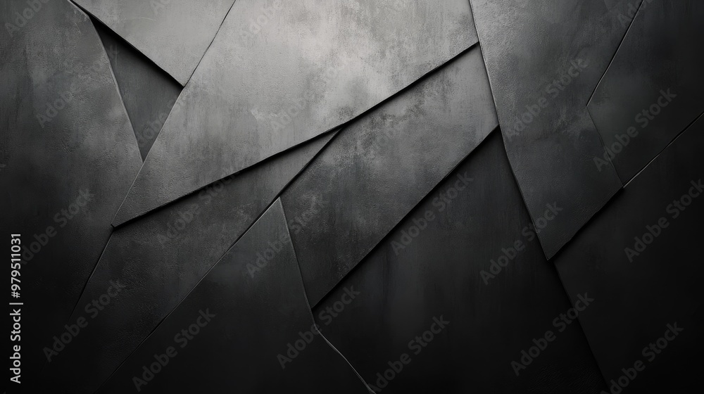 Fototapete a textured gray abstract background with sharp edges and smooth transitions, perfect for a minimalis