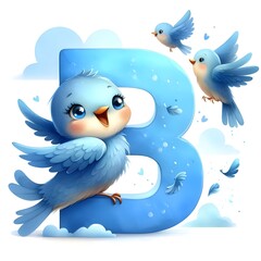 B and the blue bird