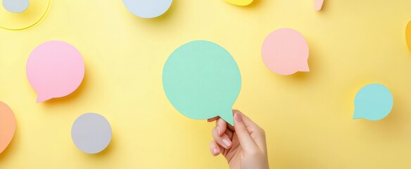 The Colorful Speech Bubble Concept