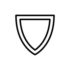 Line shield icon