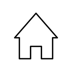 Fototapeta premium Isolated home sign