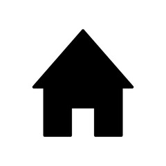 Black home icon