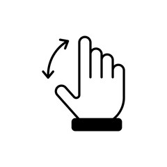 Obraz premium Zoom in gesture with hand