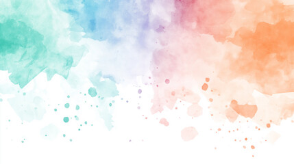 Obraz premium A colorful watercolor painting with a white background