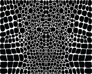 Seamless pattern of alligator skin 