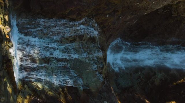 Barskoon waterfall in slow motion