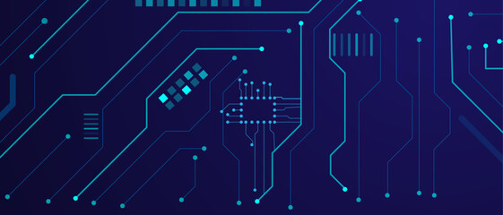  Circuit Board Technology Information Pattern Concept Vector Background. Abstract technology Hi-tech futuristic digital with geometric innovation,