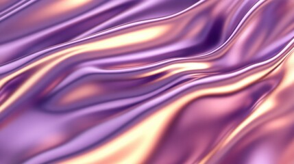 Obraz premium Smooth purple and gold silk fabric waves create elegant and luxurious texture concept