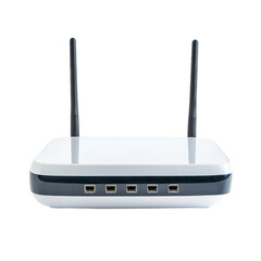 Modem front view isolate on transparent background