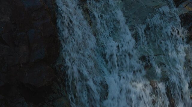 Barskoon waterfall in slow motion