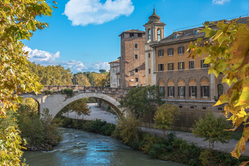 The oldest bridge of Rome - Ponte Fabricius