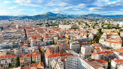 Obraz premium Nice, France - bird's eye view