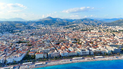 Obraz premium Nice, France - bird's eye view