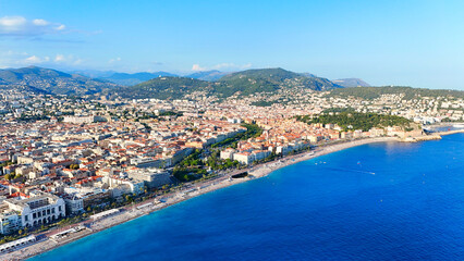 Fototapeta premium Nice, France - bird's eye view