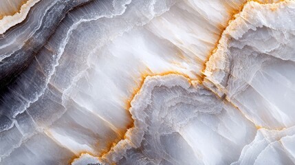 Obraz premium Close-up of marbled surface, yellow and black streaks concentrated in center