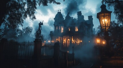 Haunted Mansion Tour Experience, an eerie exploration of a historic mansion filled with chilling tales and ghostly legends, captivating visitors with its mysterious atmosphere