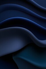 A smooth abstract background with flowing waves and circular patterns in a futuristic design featuring soft blue tones and curves
