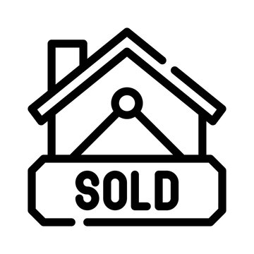 recommend clip art: sold line icon