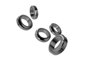 Metal Rings. Nut. Bolt. Transparent PNG