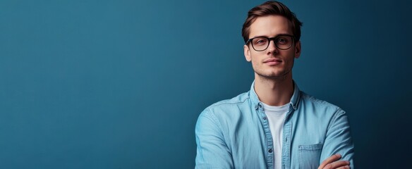 The Young Man with Glasses