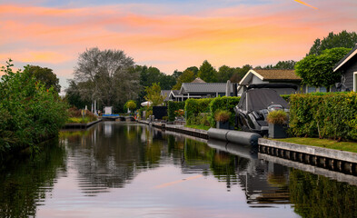 Obraz premium Giethoorn, sehenswertes Dorf in Holland