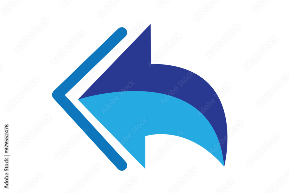 Poster reply, reply all and forward, forward all vector icons in line style design for website, app, ui, is