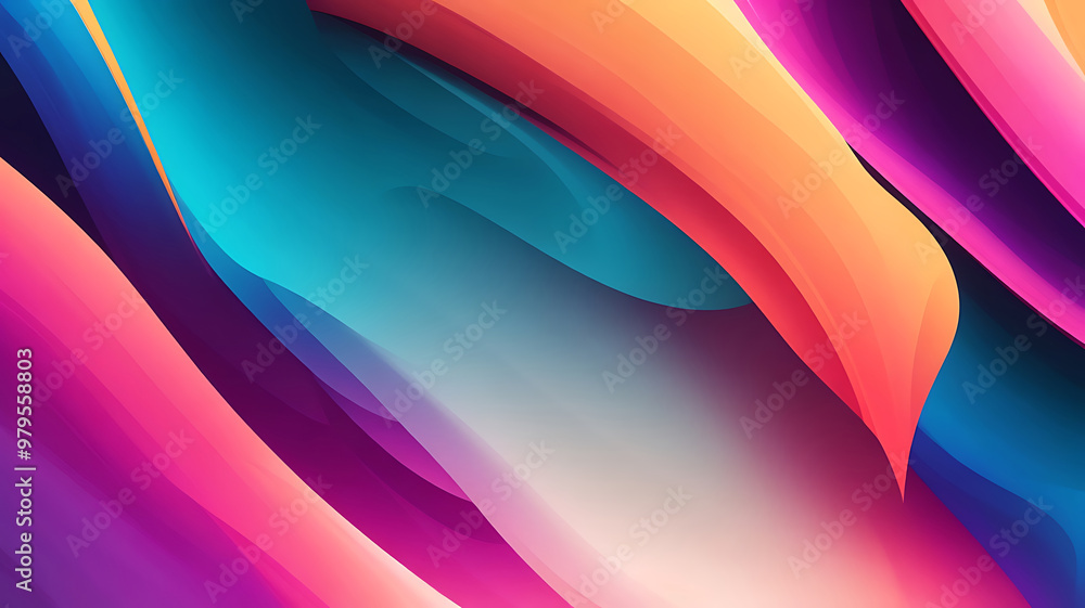 Aufkleber illustration modern 2d render graphics colorful wallpaper with grainy gradient color abstract backgr