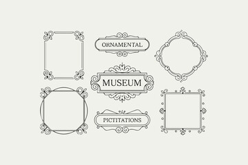 vintage retro frame vector illustration design easily editable  