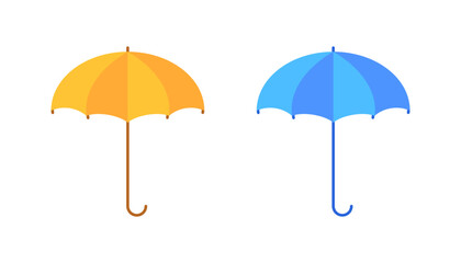 Umbrella icons. Flat style. Vector icons.