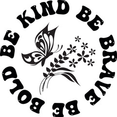 Boho Inspirational Lettering Concept Typography T-Shirt Design