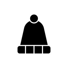 winter hat glyph icon
