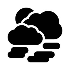fog glyph icon