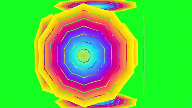 Green screen Simple aesthetic colourful gradient rainbow motion graphic for commercial product ads