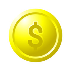 gold coin with sign