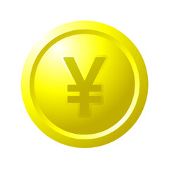 Obraz premium yen coin icon