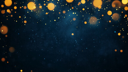 Obraz premium A black background with a lot of bright orange dots