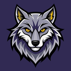 Fototapeta premium wolf head vector