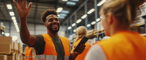The Smiling Warehouse Workers