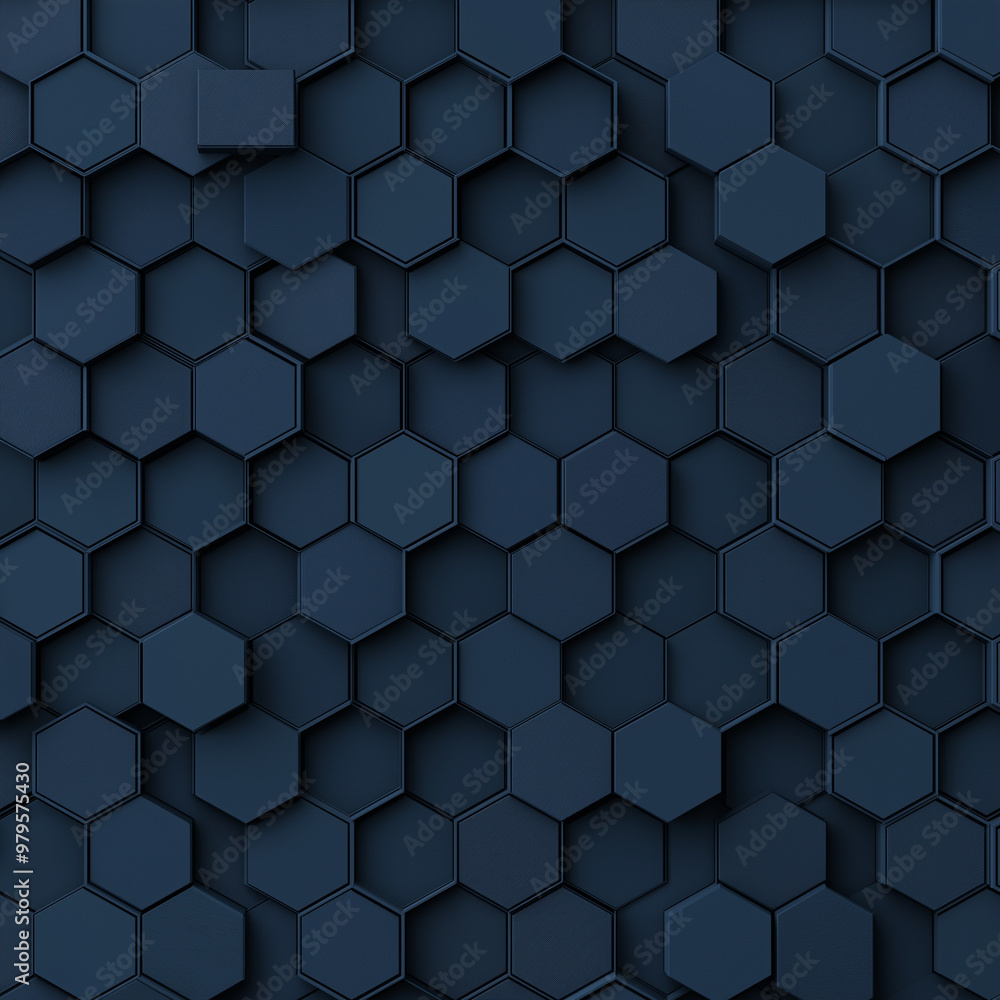 Canvas Prints a colorful background with many hexagons in blue and pink