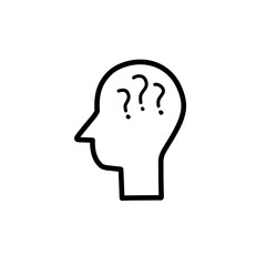 head icon with elements inside