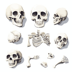 skull and bones spooky