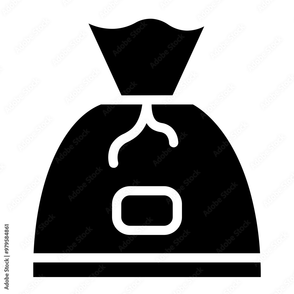 Wall mural bag bill money glyph icon